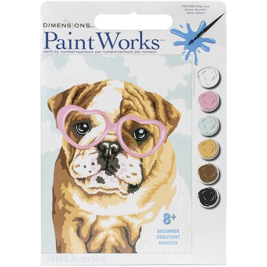 Dimensions&#xAE; PaintWorks&#x2122; Dog Love Paint-by-Number Kit